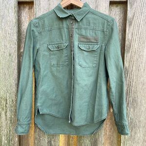 Urban Outfitters Army Green Button Down